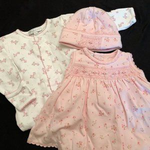 2 Magnolia Baby outfits - girls 3mos